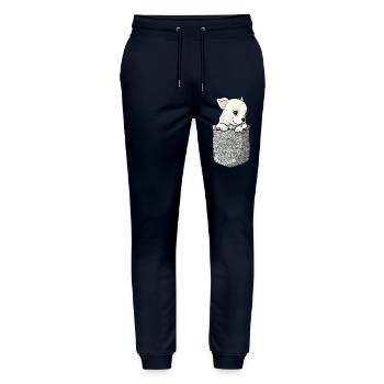 Chihuahua Chihuahueño Pocket - Stanley/Stella Unisex Bio Jogginghose Mover  - Navy - Vorne - Marisol (170cm) & Nik (191cm)