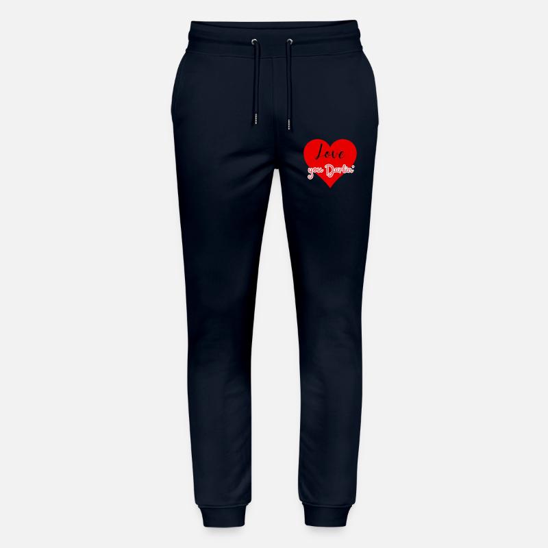 Ich liebe dich, Liebling. - Stanley/Stella Unisex Bio Jogginghose Mover  - Navy