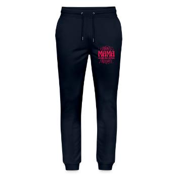 Mama Heldin des Alltags Retro Blumen Design - Stanley/Stella Unisex Bio Jogginghose Mover  - Navy - Vorne - Marisol (170cm) & Nik (191cm)
