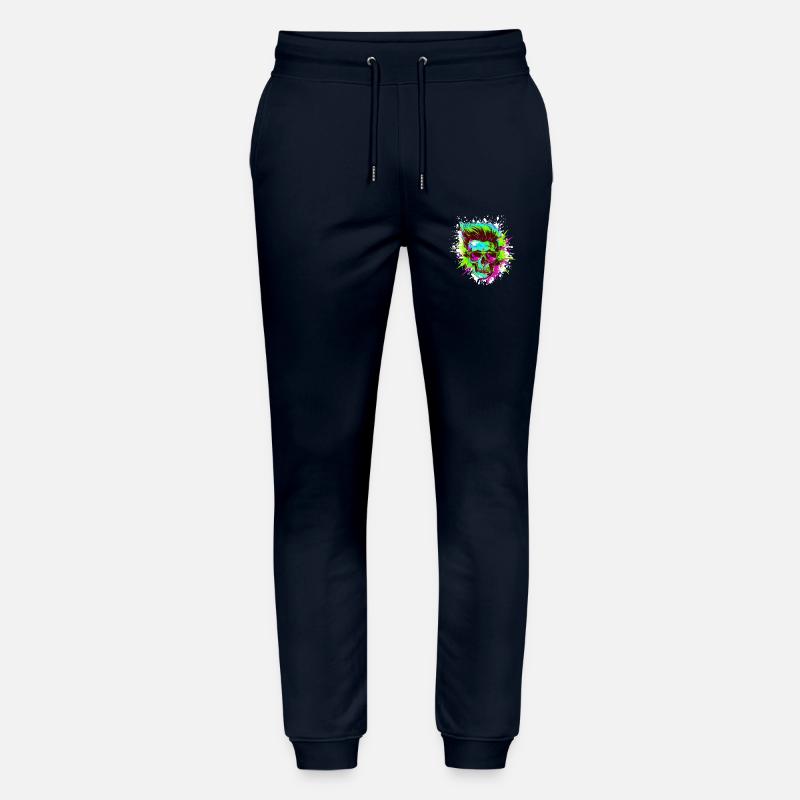 Techno Totenkopf Party - Stanley/Stella Unisex Bio Jogginghose Mover  - Navy