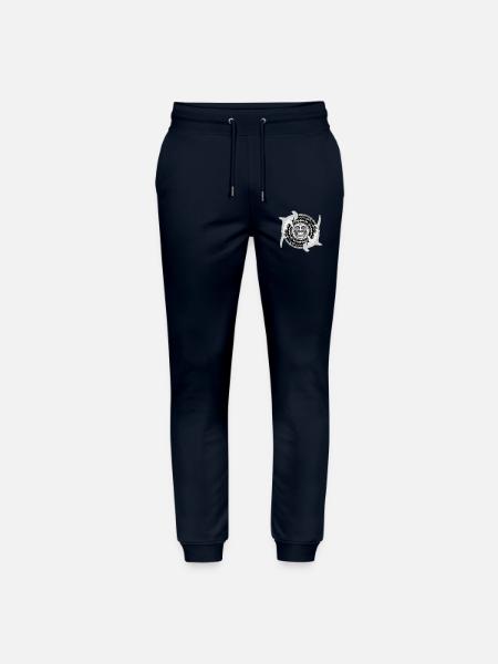 Hammerhead Shark Tiki - Stanley/Stella Mover Unisex Organic Jogging Trousers - navy