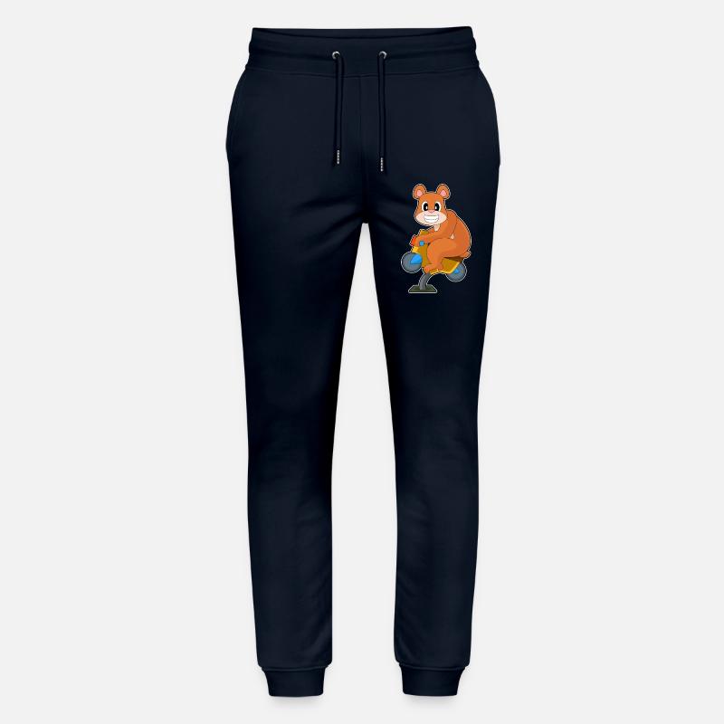 Bear Motorcycle - Stanley/Stella Mover Unisex Organic Jogging Trousers - navy