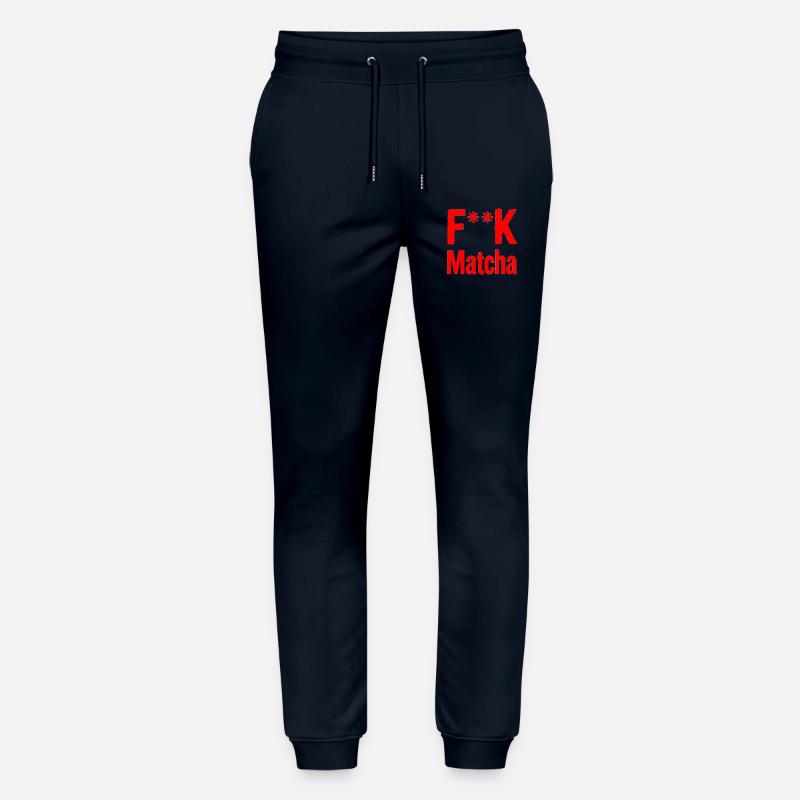 F**K Matcha Bold Logo - Stanley/Stella Unisex Bio Jogginghose Mover  - Navy