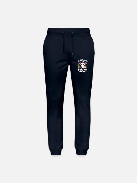 Axolotl Geisttier-Tee - Stanley/Stella Unisex Bio Jogginghose Mover - Navy