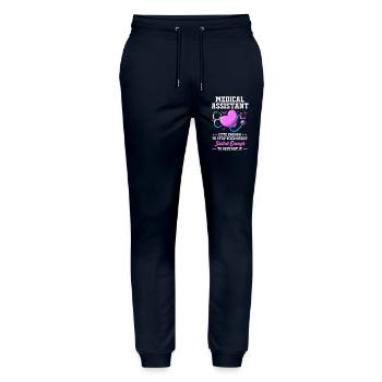 Medical Assistant MFA - Stanley/Stella Mover Unisex Organic Jogging Trousers - navy - Front - Marisol (170cm) & Nik (191cm)