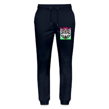 Wolf - Stanley/Stella Unisex Bio Jogginghose Mover  - Navy - Vorne - Marisol (170cm) & Nik (191cm)