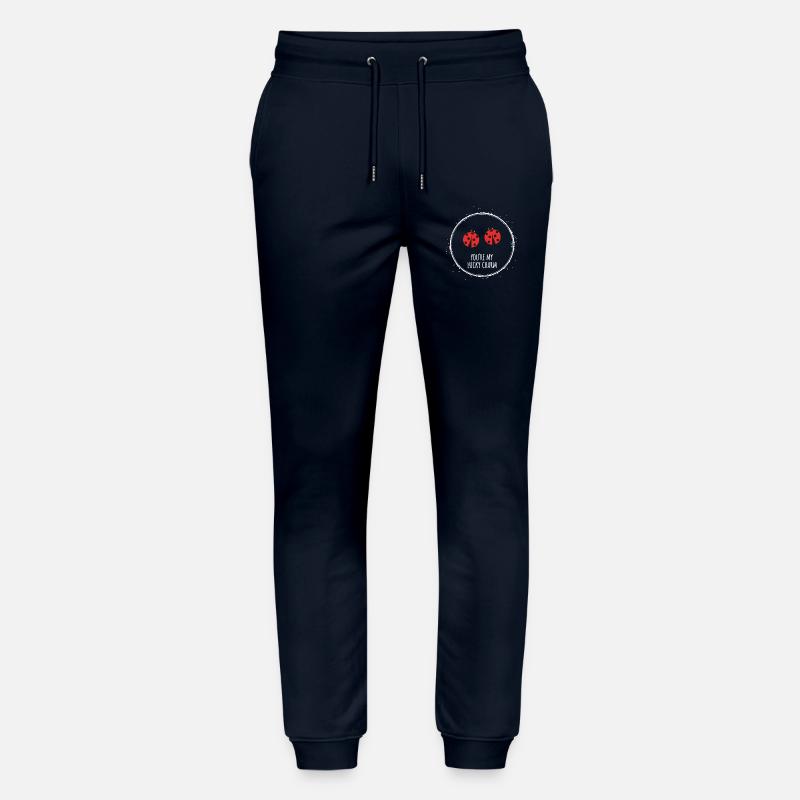 Ladybug Lucky Charm Partner Gift - Stanley/Stella Mover Unisex Organic Jogging Trousers - navy