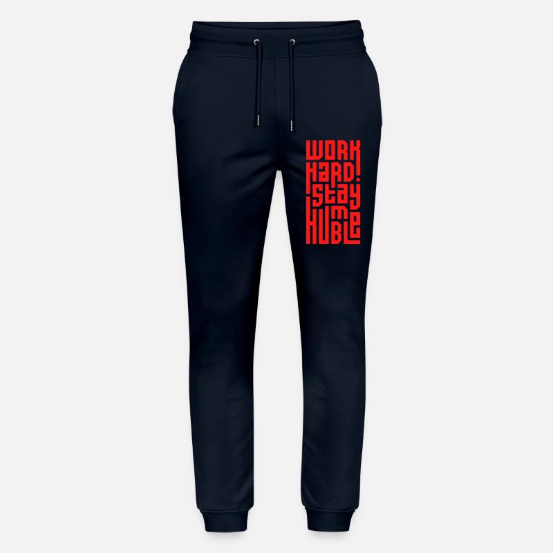 Arbeite hart Bleib bescheiden - Stanley/Stella Unisex Bio Jogginghose Mover  - Navy