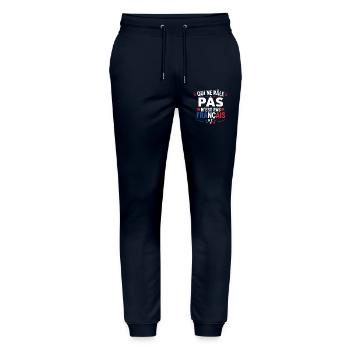 Qui Ne Râle Pas: Français - Pantalon de jogging bio MOVER Stanley/Stella unisexe - marine - Devant - Marisol (170cm) & Nik (191cm)