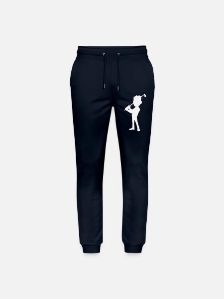 Golf Design, Golfer Silhouette - Stanley/Stella Mover Unisex Organic Jogging Trousers - navy