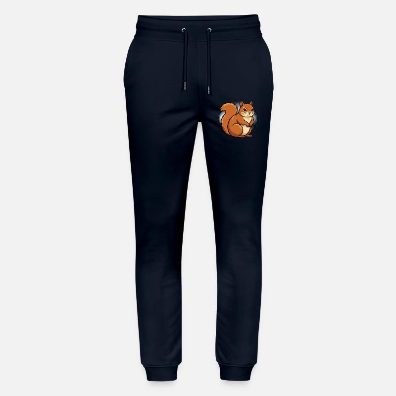 Eichhörnchen Eichhorn Eichhörnchenliebhaber Nager - Stanley/Stella Unisex Bio Jogginghose Mover  - Navy