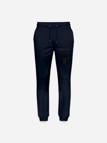 Minimalism Luxury Simple Premium Status - Stanley/Stella Mover Unisex Organic Jogging Trousers - navy