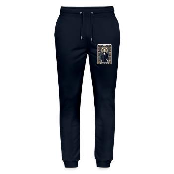 William McKinley Tarotkarte - Stanley/Stella Unisex Bio Jogginghose Mover  - Navy - Vorne - Marisol (170cm) & Nik (191cm)