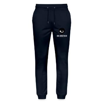 Big Brother Eye Wir beobachten - Stanley/Stella Unisex Bio Jogginghose Mover  - Navy - Vorne - Marisol (170cm) & Nik (191cm)