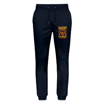 Daddy is my Name Halloween is my Game - Halloween  - Stanley/Stella Unisex Bio Jogginghose Mover  - Navy - Vorne - Marisol (170cm) & Nik (191cm)
