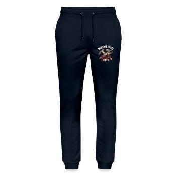 Halloween Tischler - Stanley/Stella Unisex Bio Jogginghose Mover  - Navy - Vorne - Marisol (170cm) & Nik (191cm)
