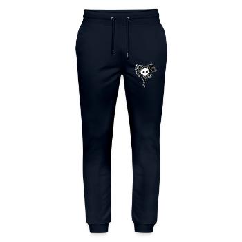 Heart Skull Punk - Stanley/Stella Unisex Bio Jogginghose Mover  - Navy - Vorne - Marisol (170cm) & Nik (191cm)