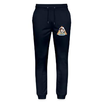 Baby On Board Cartoon Sign - Stanley/Stella Unisex Bio Jogginghose Mover  - Navy - Vorne - Marisol (170cm) & Nik (191cm)