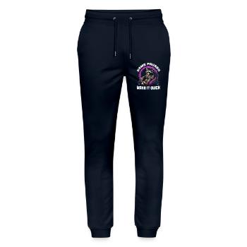 Gamer Gaming Raccoon Video Game - Stanley/Stella Unisex Bio Jogginghose Mover  - Navy - Vorne - Marisol (170cm) & Nik (191cm)