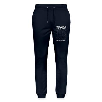 Mathe Verstehst Du Nicht - Stanley/Stella Unisex Bio Jogginghose Mover  - Navy - Vorne - Marisol (170cm) & Nik (191cm)
