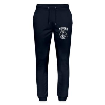 Bitte Nicht ansprechen Bin so genervt  - Stanley/Stella Unisex Bio Jogginghose Mover  - Navy - Vorne - Marisol (170cm) & Nik (191cm)