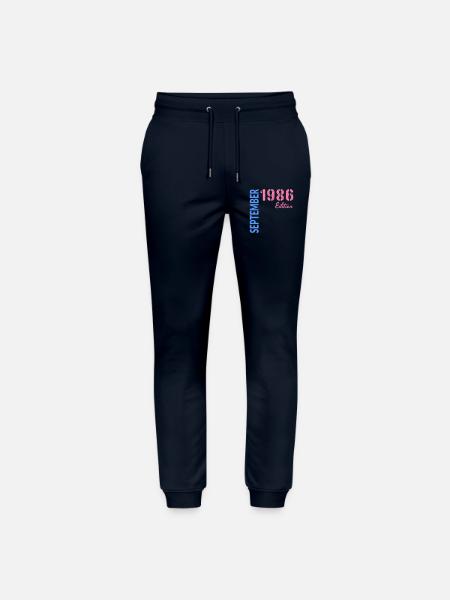 Anniversaire de septembre 1986 - Pantalon de jogging bio MOVER Stanley/Stella unisexe - marine
