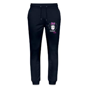Sternzeichen Stier - Stanley/Stella Unisex Bio Jogginghose Mover  - Navy - Vorne - Marisol (170cm) & Nik (191cm)