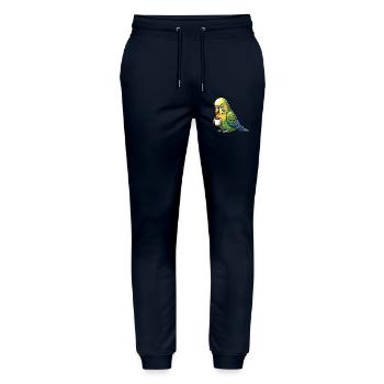 Wellensittich Wellensittichbesitzer Wellensittiche - Stanley/Stella Unisex Bio Jogginghose Mover  - Navy - Vorne - Marisol (170cm) & Nik (191cm)
