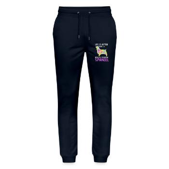 Springer Spaniel - Stanley/Stella Unisex Bio Jogginghose Mover  - Navy - Vorne - Marisol (170cm) & Nik (191cm)
