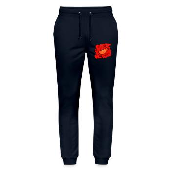 Spritz Season - Design rétro orange agrumé - Pantalon de jogging bio MOVER Stanley/Stella unisexe - marine - Devant - Marisol (170cm) & Nik (191cm)