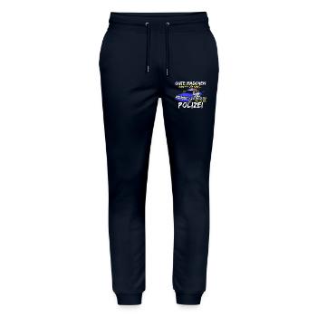 Beste Mädchen Sind Bei Der Polizei Polizistin - Stanley/Stella Unisex Bio Jogginghose Mover  - Navy - Vorne - Marisol (170cm) & Nik (191cm)