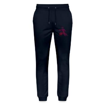 The Aikido students and Aikido fit together - Stanley/Stella Mover Unisex Organic Jogging Trousers - navy - Front - Marisol (170cm) & Nik (191cm)