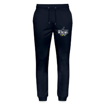 Third Time Frustration: No Worksheets - Stanley/Stella Mover Unisex Organic Jogging Trousers - navy - Front - Marisol (170cm) & Nik (191cm)