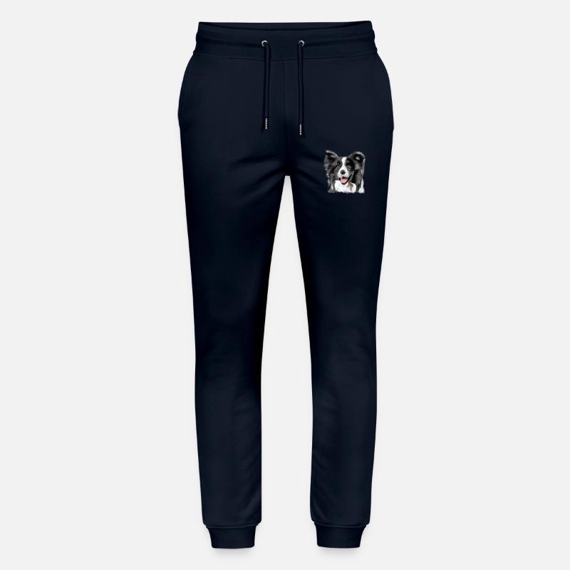 Border Collie - Stanley/Stella Unisex Bio Jogginghose Mover  - Navy