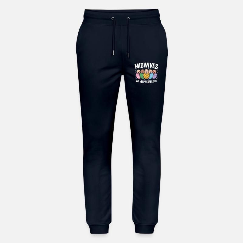 Hebammenhilfe Neugeborene Helden - Stanley/Stella Unisex Bio Jogginghose Mover  - Navy