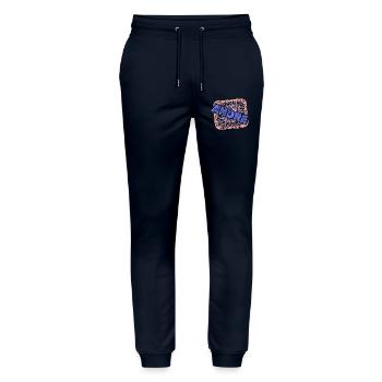 Colleague Andre - Stanley/Stella Mover Unisex Organic Jogging Trousers - navy - Front - Marisol (170cm) & Nik (191cm)