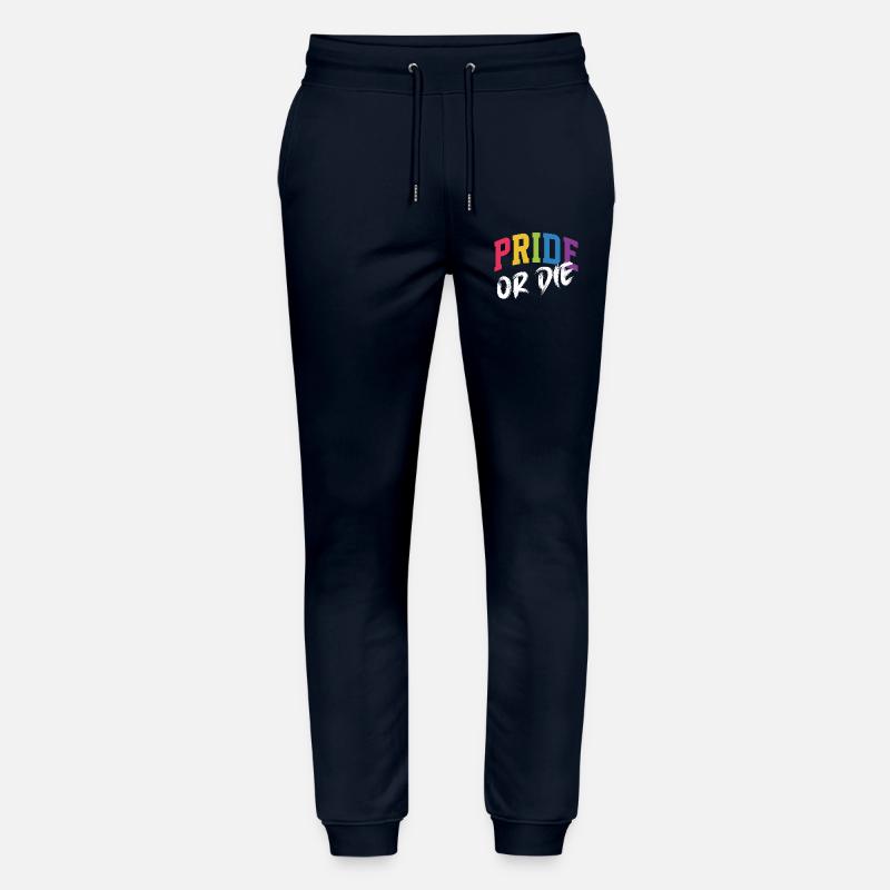 LGBT-Pride-Monat – Pride or Die - Stanley/Stella Unisex Bio Jogginghose Mover  - Navy