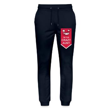 im the crazy aunt - Stanley/Stella Unisex Bio Jogginghose Mover  - Navy - Vorne - Marisol (170cm) & Nik (191cm)