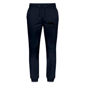 Camping-car en couronne de laurier - Pantalon de jogging bio MOVER Stanley/Stella unisexe - marine - Devant - Marisol (170cm) & Nik (191cm)