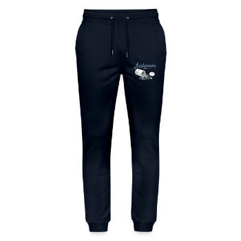 AnkerPillen Blaues Meeresbild - Stanley/Stella Unisex Bio Jogginghose Mover  - Navy - Vorne - Marisol (170cm) & Nik (191cm)