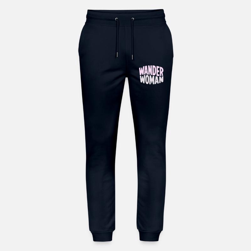 Wanderfrau Gradient Typo - Stanley/Stella Mover Unisex Organic Jogging Trousers - navy