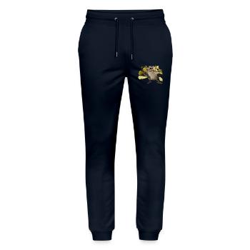 Souris dans le feuillage - Pantalon de jogging bio MOVER Stanley/Stella unisexe - marine - Devant - Marisol (170cm) & Nik (191cm)