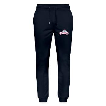 Polizeiauto Police Rosa - Stanley/Stella Unisex Bio Jogginghose Mover  - Navy - Vorne - Marisol (170cm) & Nik (191cm)