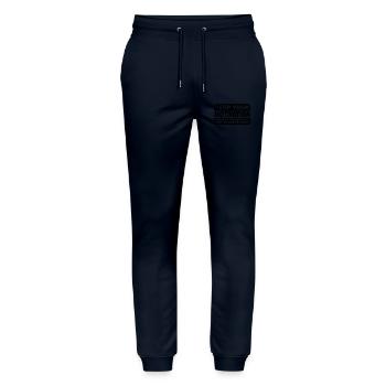 Keep your motivation passionate but disciplined - Stanley/Stella Mover Unisex Organic Jogging Trousers - navy - Front - Marisol (170cm) & Nik (191cm)