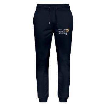 If you say A, you also have to say Perol Summer drink - Stanley/Stella Mover Unisex Organic Jogging Trousers - navy - Front - Marisol (170cm) & Nik (191cm)