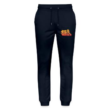 Produits dérivés VinylRaider - Pantalon de jogging bio MOVER Stanley/Stella unisexe - marine - Devant - Marisol (170cm) & Nik (191cm)