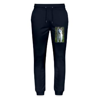white angel - Stanley/Stella Mover Unisex Organic Jogging Trousers - navy - Front - Marisol (170cm) & Nik (191cm)