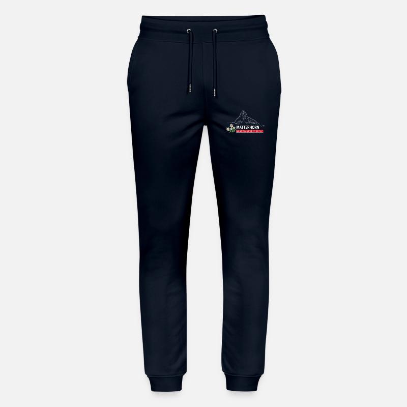 Cervin avec Edelweiss et GPS - Pantalon de jogging bio MOVER Stanley/Stella unisexe - marine