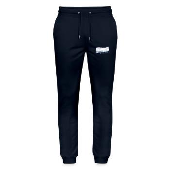 Nature is calling Winter Wonderland 2 - Stanley/Stella Unisex Bio Jogginghose Mover  - Navy - Vorne - Marisol (170cm) & Nik (191cm)