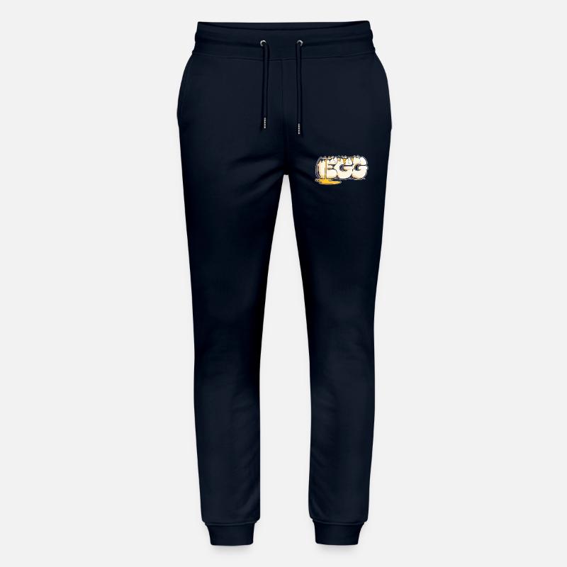 Egg, Drawn Word (2) - Stanley/Stella Mover Unisex Organic Jogging Trousers - navy